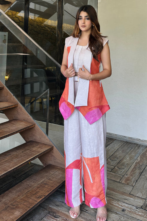 Feel So Good 3 Piece Linen Coord Set