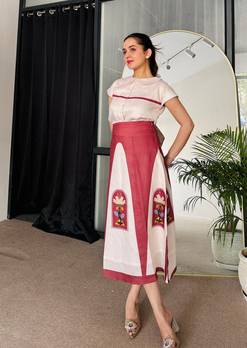 Rose & Pearl Skirt Set