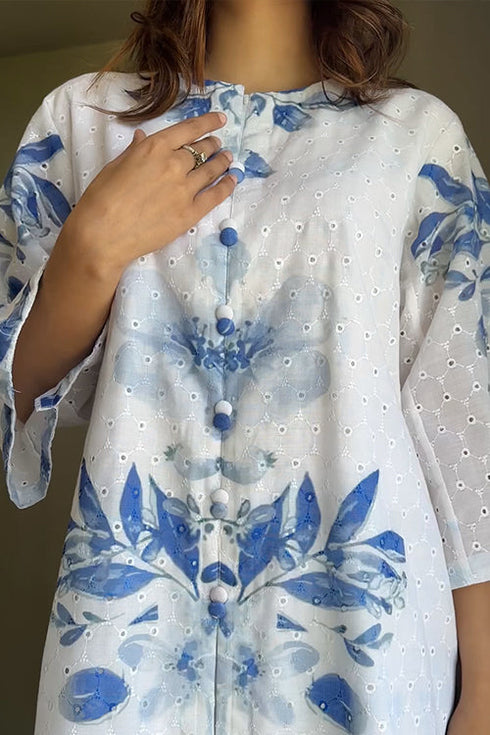 White Schiffi Coord Set