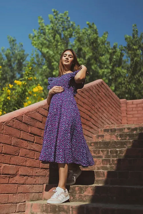 Ashley Polka Midi Dress