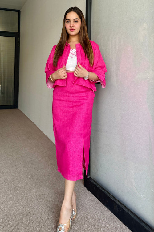 Lyla Pink Summer Skirt Set