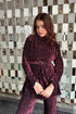 Bold Crushed Velvet Winter Coord Set