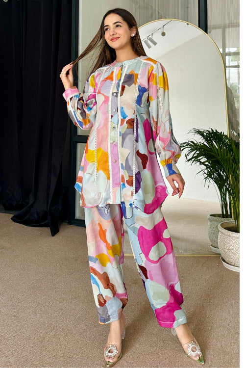 Colorful Fusion Co Ord Set