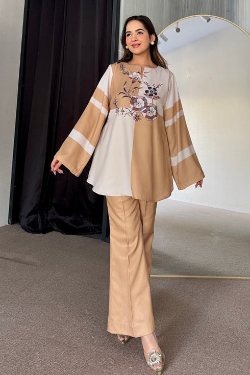 Pastel Two Tone Winter Co Ord Set