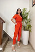 Bold Orange Jumpsuit