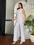 White Striped Formal Co-ord Set