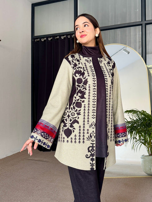 Ivory Twilight Winter 3 Piece Co Ord Set