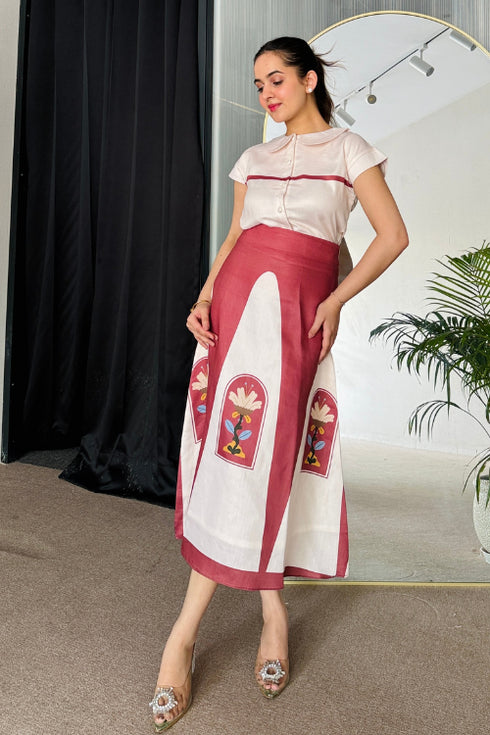 Rose & Pearl Skirt Set