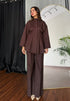 Choco Linen Co-ord Set
