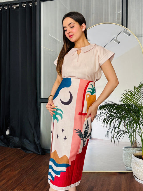 Palm Paradise Skirt Set