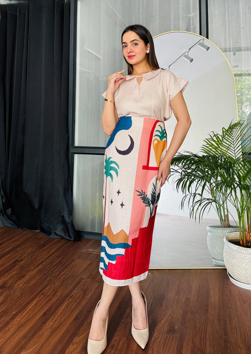 Palm Paradise Skirt Set