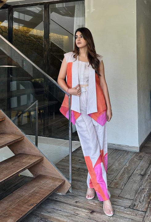 Feel So Good 3 Piece Linen Coord Set