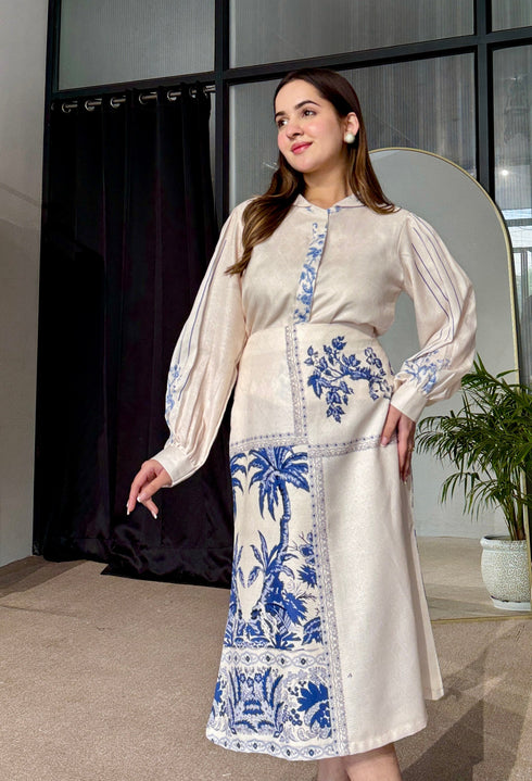 Summer Azure Skirt Set