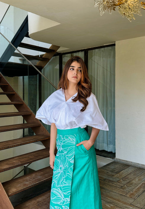 Montana Green Skirt Set