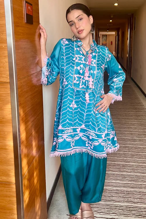 Ayesha Flared Pakistani Kurta Set